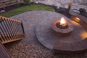 Kent fire pit installation in expert WA near 98032