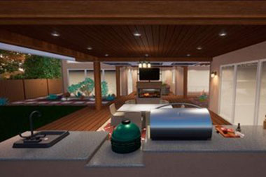 Design team for Clyde Hill outdoor living spaces in WA near 98004